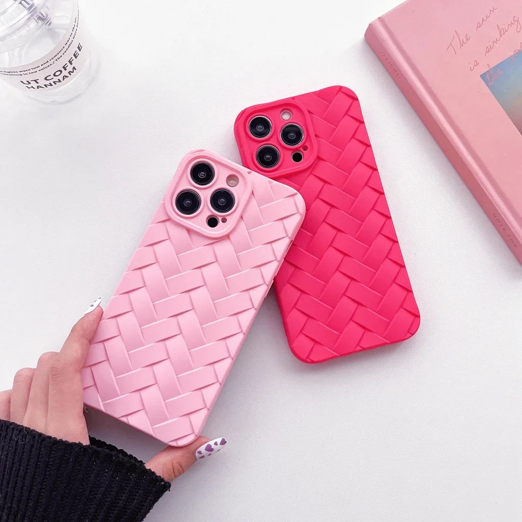 Woven Pattern iPhone 15 14 Phone Case