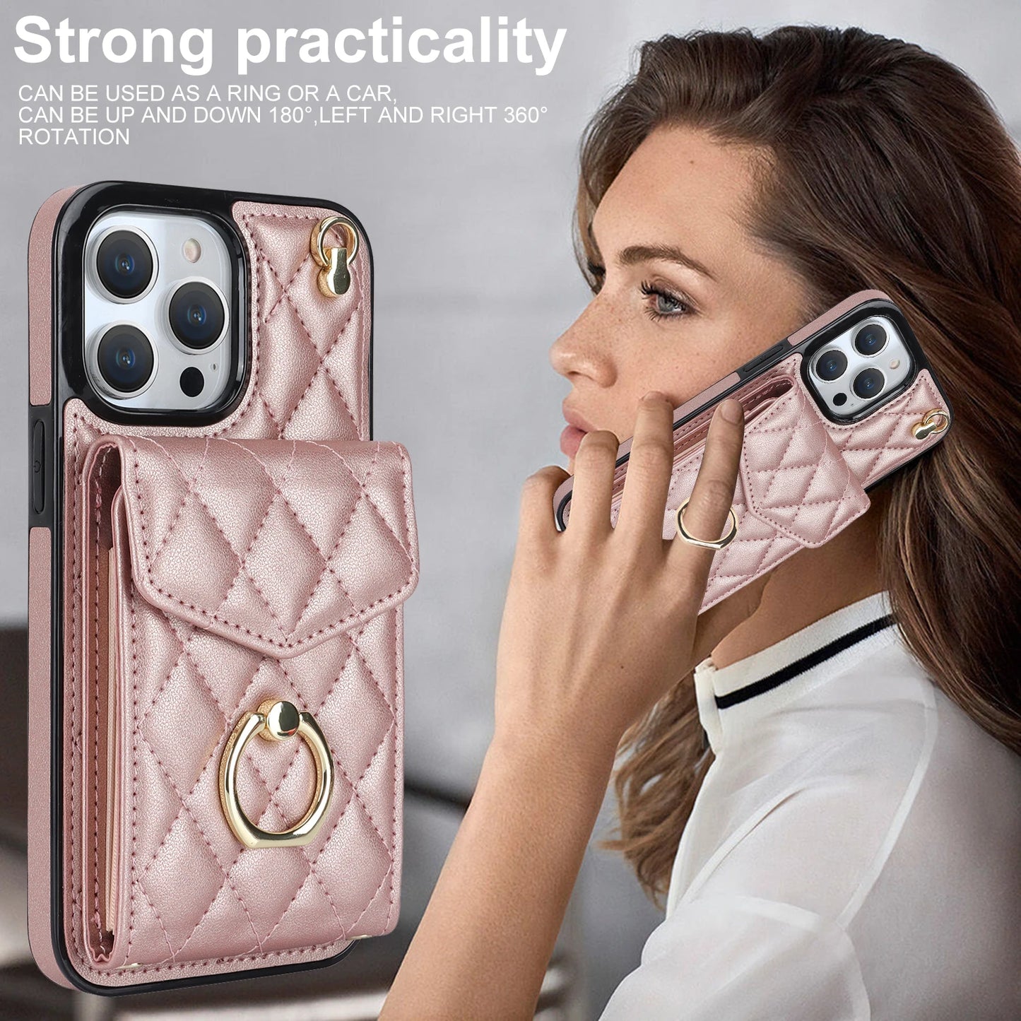 Multi Card Slot Wallet and Crossbody Leather Case for iPhone 12 11 XS Max X XR 8 7 Plus