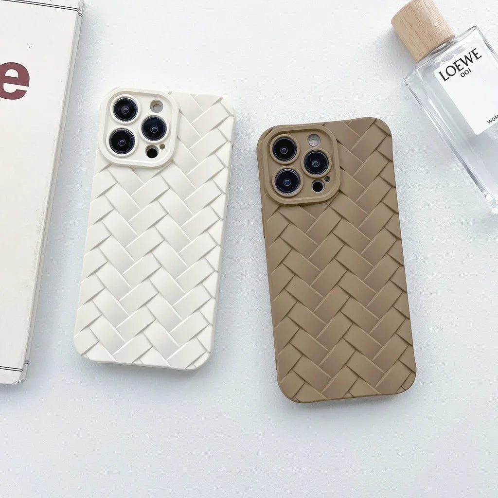 Woven Pattern iPhone 15 14 Phone Case