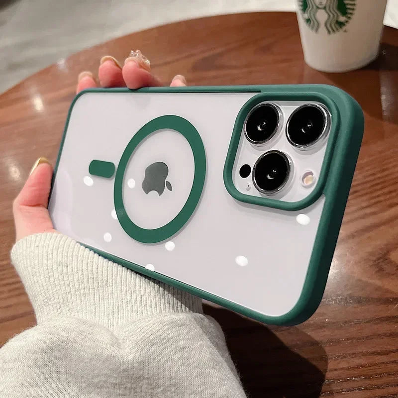 Magsafe Magnetic Wireless Charging Case for iPhone 12 11 X Xs XR 7 8 Plus Hard Acrylic Clear Cover