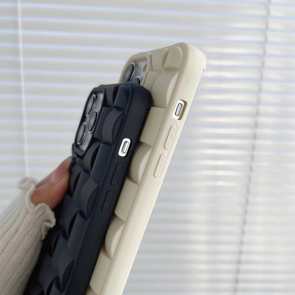 3D Cube Style Case For iPhone ,12 ,11 Soft Cover