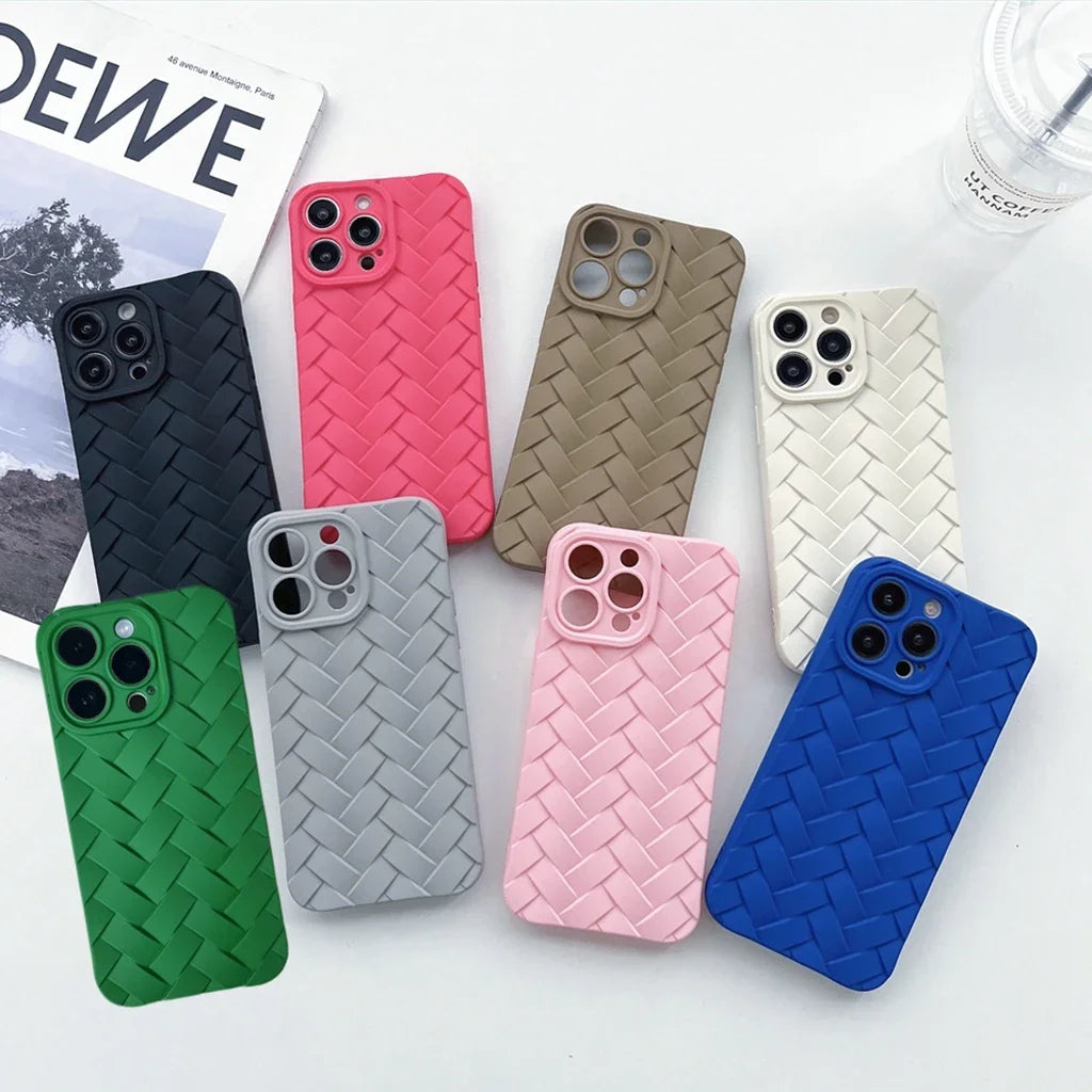 Woven Pattern iPhone 15 14 Phone Case