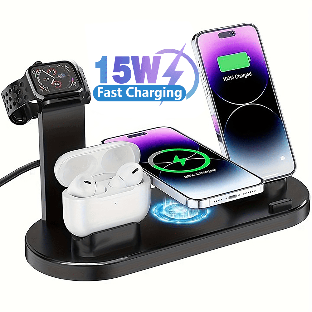 15W Rapid Wireless Charging Station - Fast Charging