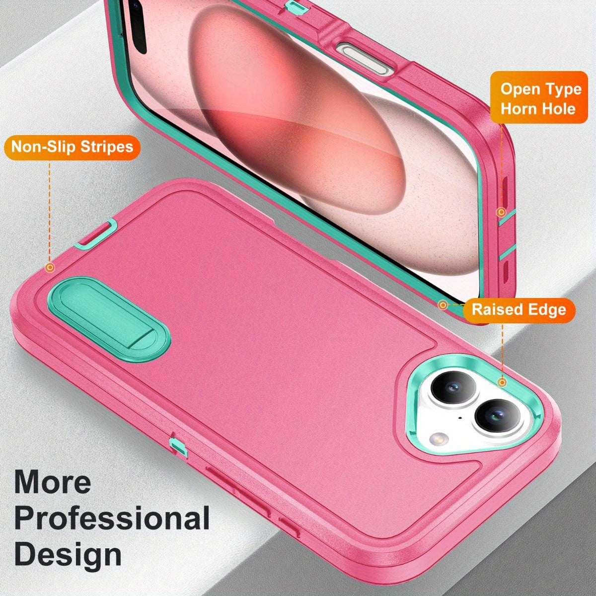 360° Full Protection Fashionable Anti-Fall And Durable Design Phone Case for Iphone 16/Iphone 16 Pro/Iphone 16 Plus/Iphone 16 Pro Max