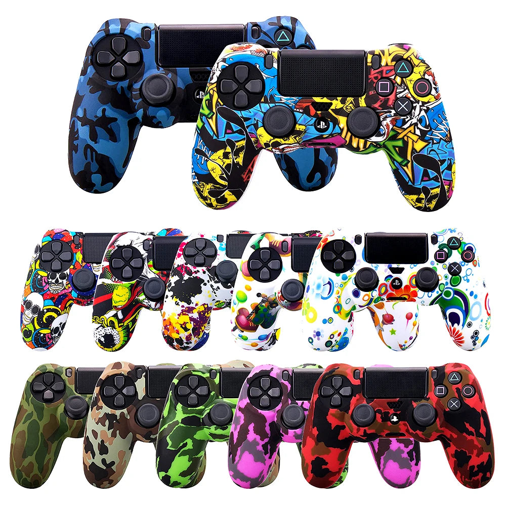 Silicone Rubber Case Cover  PS4 Controller Protection Skin For PS4 Pro Slim