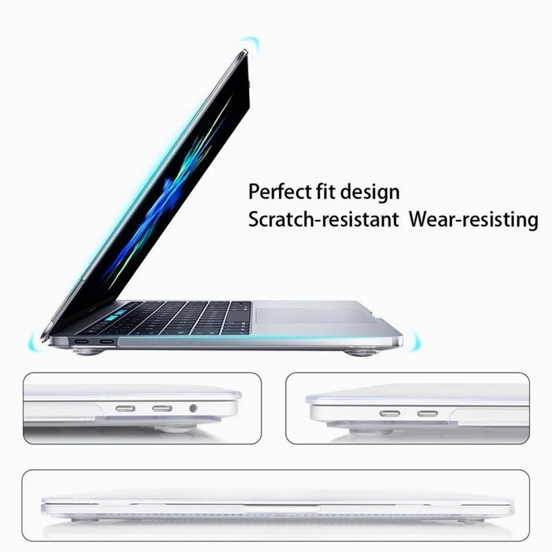 New Case for Macbook M2 Air 13.6 15.3 Pro 14 16 2021 with Keyboard Cover for Mac Book Pro 12 13.3 15 Touch Bar A2941 A2179 A2338