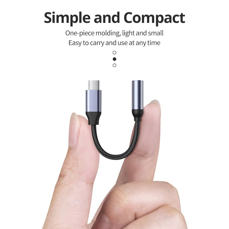 USB Type C To 3.5mm Aux Adapter