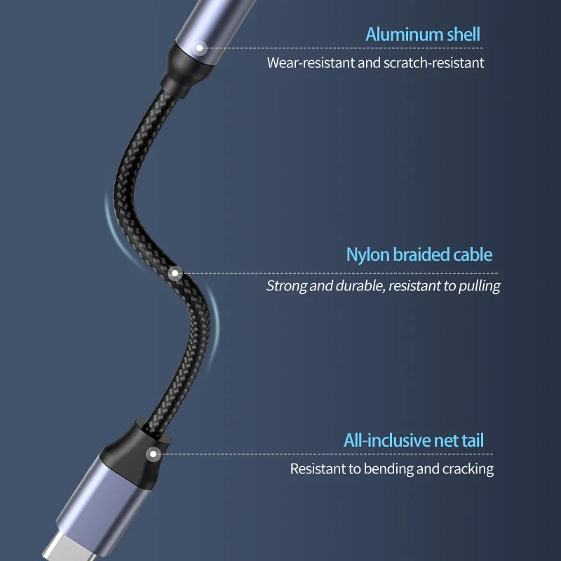 USB Type C To 3.5mm Aux Adapter