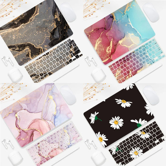 New Case for Macbook marble patten with Keyboard matching Cover