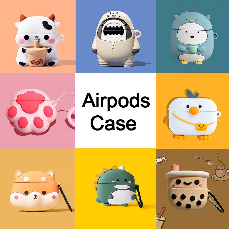 Apple AirPods 1 2 3 3rd  Cute Cartoon  Earphone Case