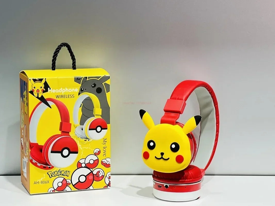 Anime Pokemon Pikachu Bluetooth Headphone Wireless