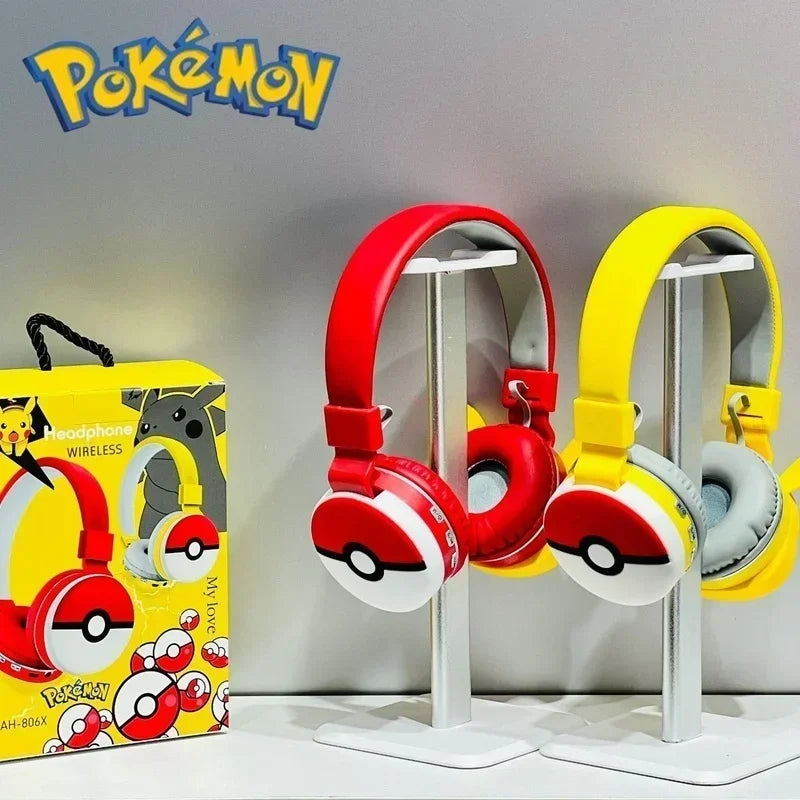 Anime Pokemon Pikachu Bluetooth Headphone Wireless