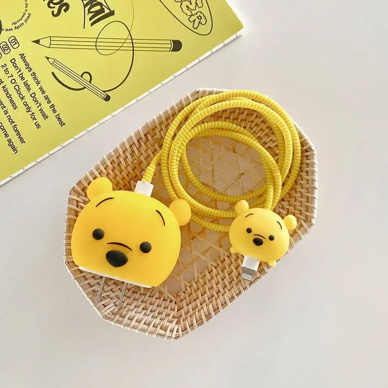 Adapter & Cable Cute Cartoon  Protector for iPhone / iPad 18W/20W Charger