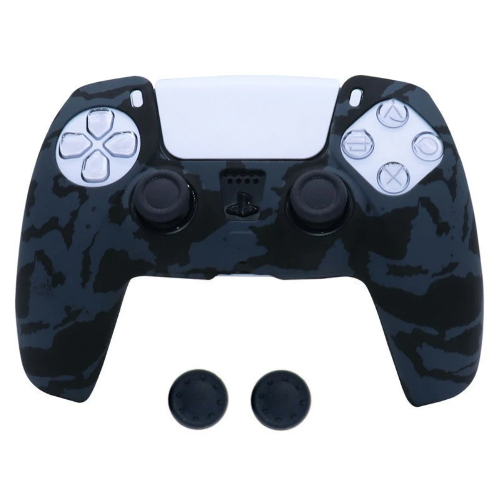 Silicone Anti-slip Protective Cover Case For SONY Playstation 5 PS5 joysticks Controller Accessories With Thumb Grip Stick Caps