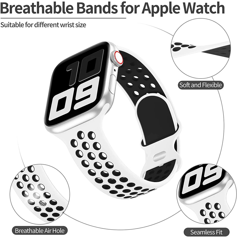 Strap For Apple Watch  correa Breathable sports bracelet 38 40 41