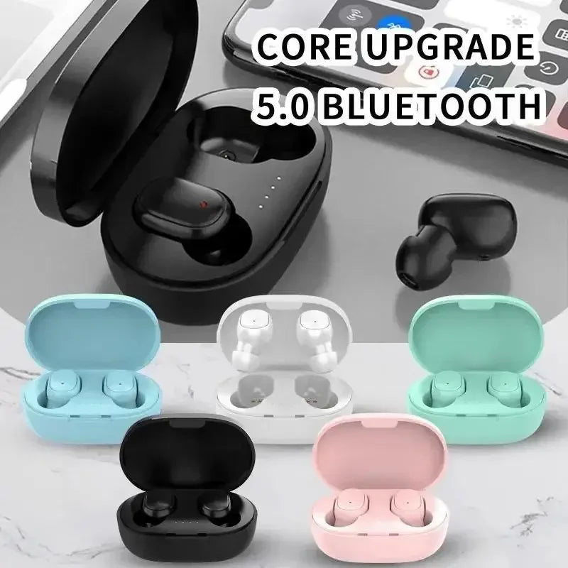 Bluetooth Wireless Headset With Microphones Sports Earbuds Earphones Noise-cancelling Earplug Mini Headphones Hands-free