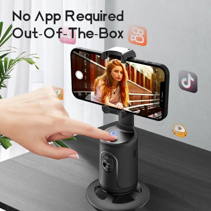 Ai New Mini Selfie Stick Automatic Tracking Shooting 360 Degree Rotation