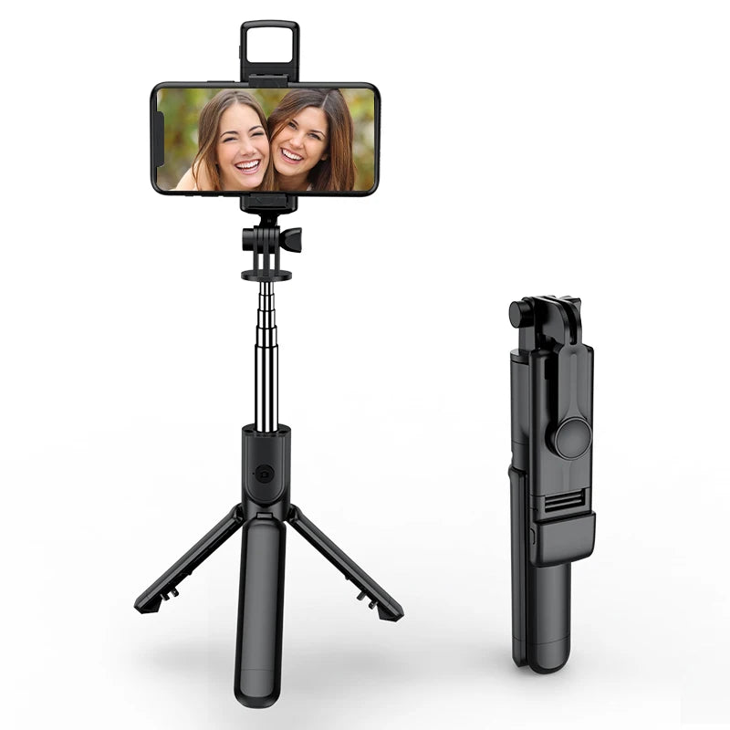 Wireless Selfie Stick Tripod Stand with Light Bluetooth Remote Extendable Tripod