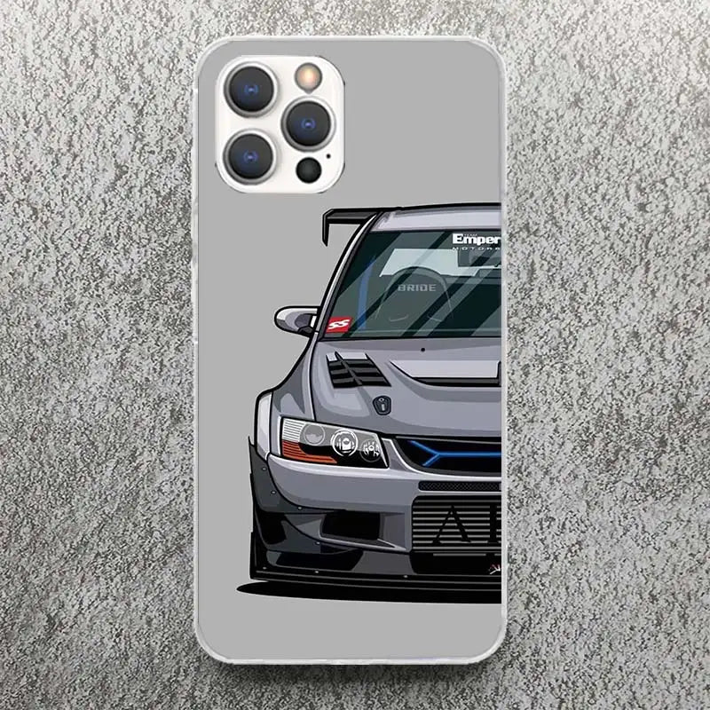 Sports Cars  iPhone 12 11  XS XR X 7 Plus 8 + SE Soft Silicone Print Shell