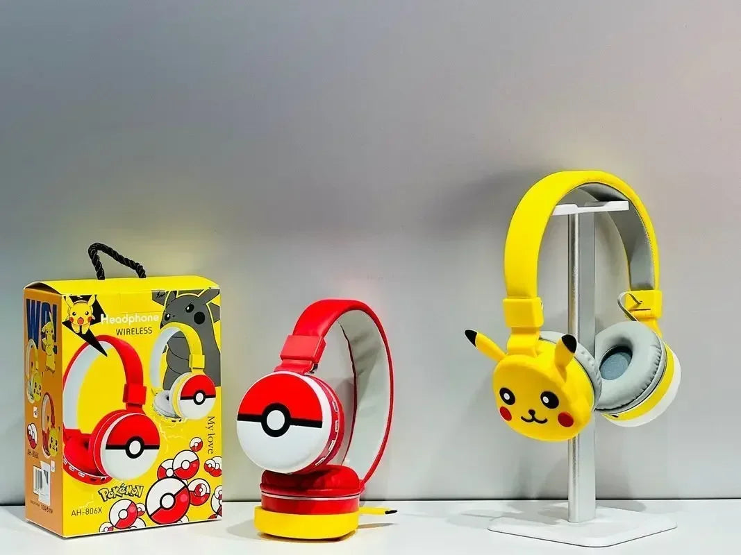 Anime Pokemon Pikachu Bluetooth Headphone Wireless