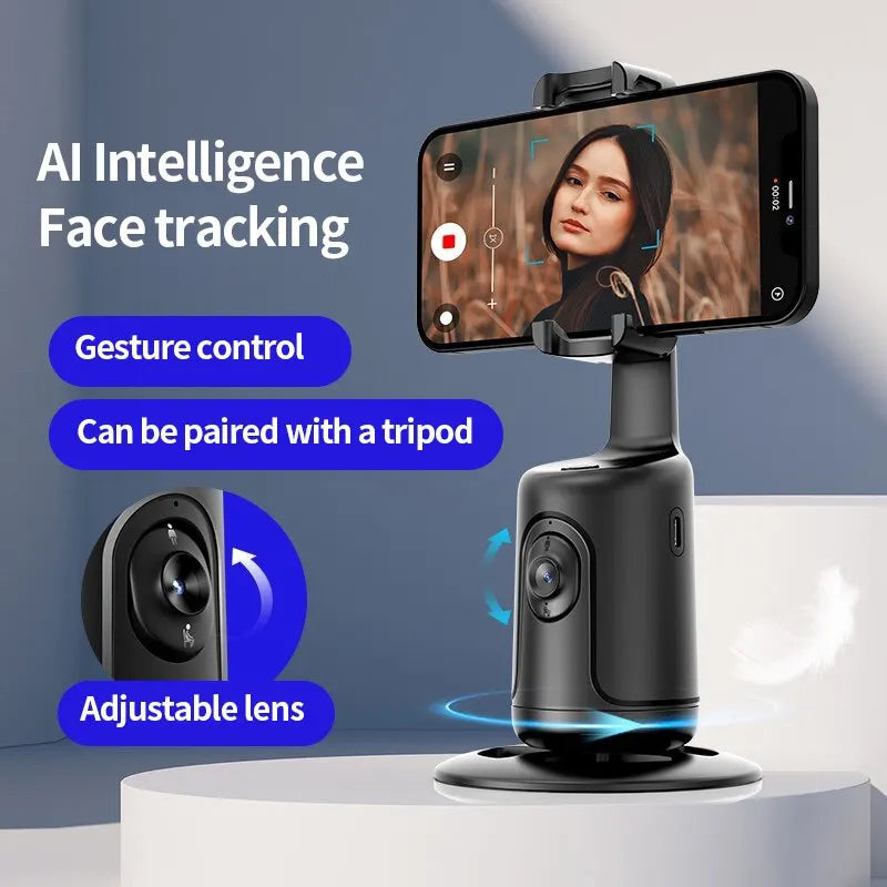 Ai New Mini Selfie Stick Automatic Tracking Shooting 360 Degree Rotation