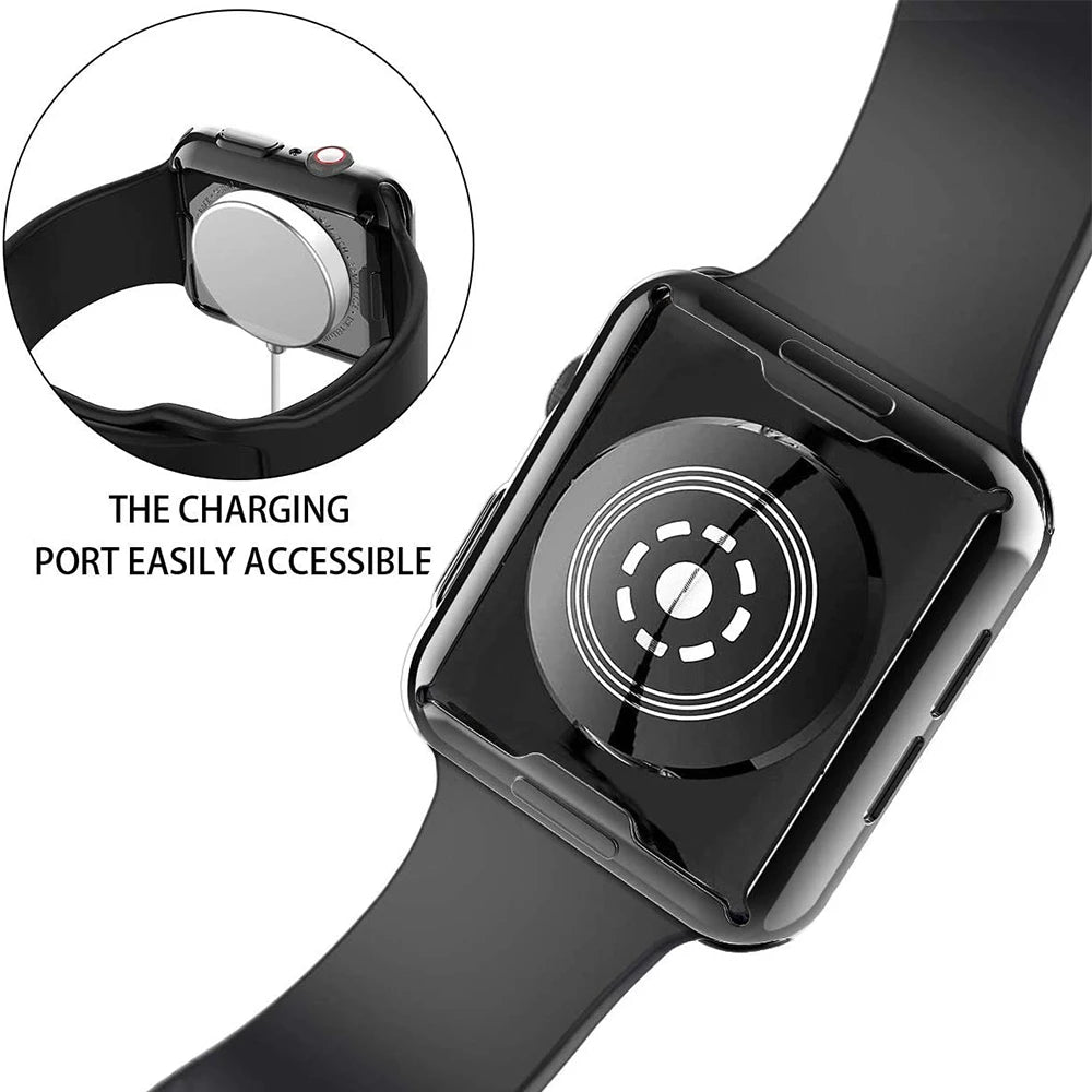 Screen Protector for Apple Watch Case Ultra 2 49mm 41mm 44MM 40MM 42mm TPU Bumper Cover