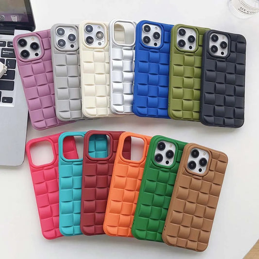 3D Cube Style Case For iPhone  15 14 13 Soft Cover