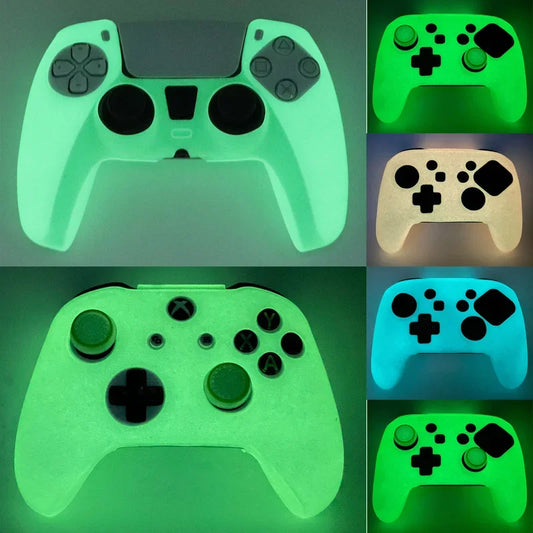 Glowing in The Dark Game Controller Cover For PS3 PS4 PS5 Xbox