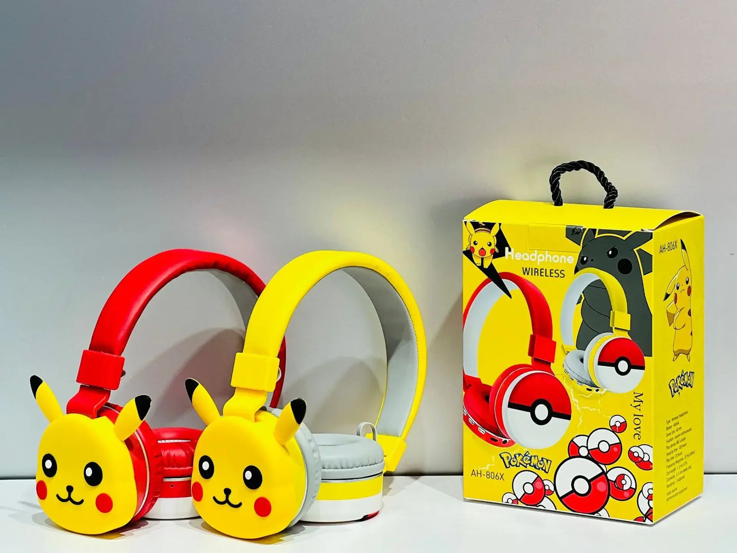 Anime Pokemon Pikachu Bluetooth Headphone Wireless