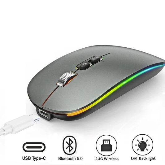 Dual Mode Bluetooth 2.4G Wireless Mouse One-Click