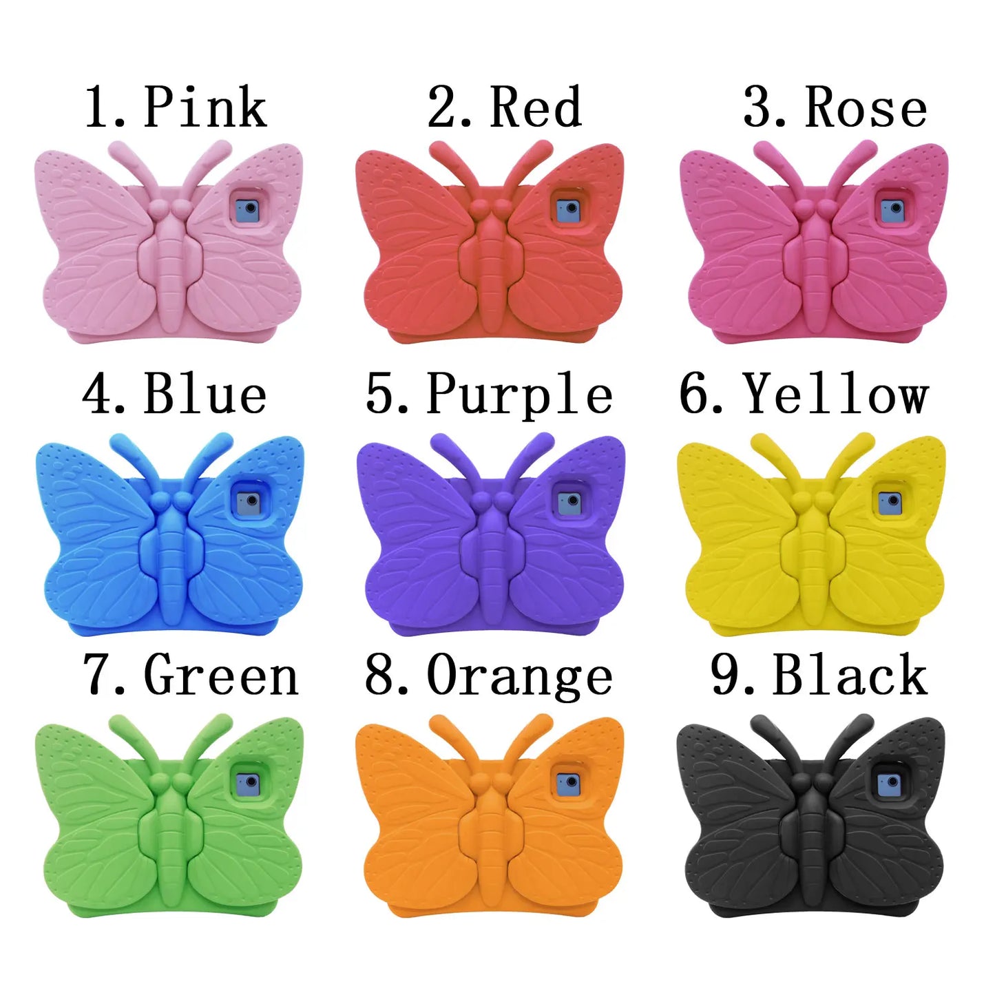 Kids Tablet Cover For iPad 9th Generation Butterfly EVA Shockproof Pro11 Case For iPad 10th 8th 10.2 Inch Mini 6 5 4 3 2 1