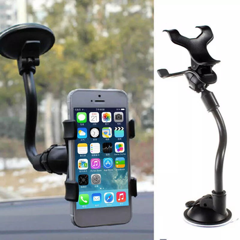 360 Rotate Sucker Car Phone Holder Flexible Mount Stand