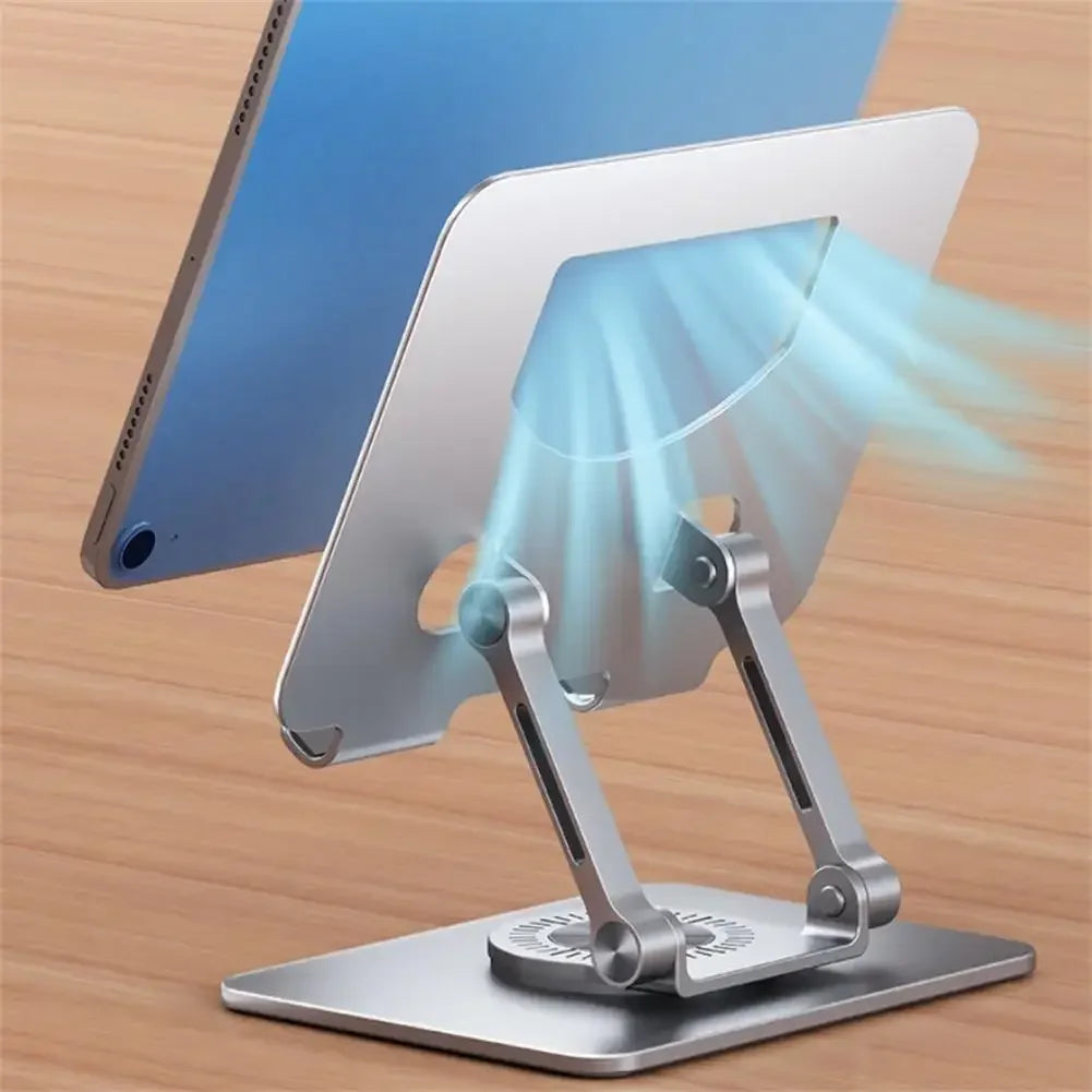 360° Rotatable Tablet Stand Adjustable Foldable Desktop Stand Holder Compatible