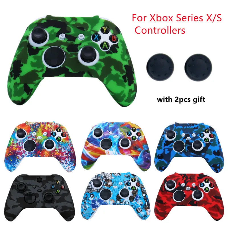 Soft Silicone Cover Anti-slip Protective Skin Case For Xbox Series X/S Controller