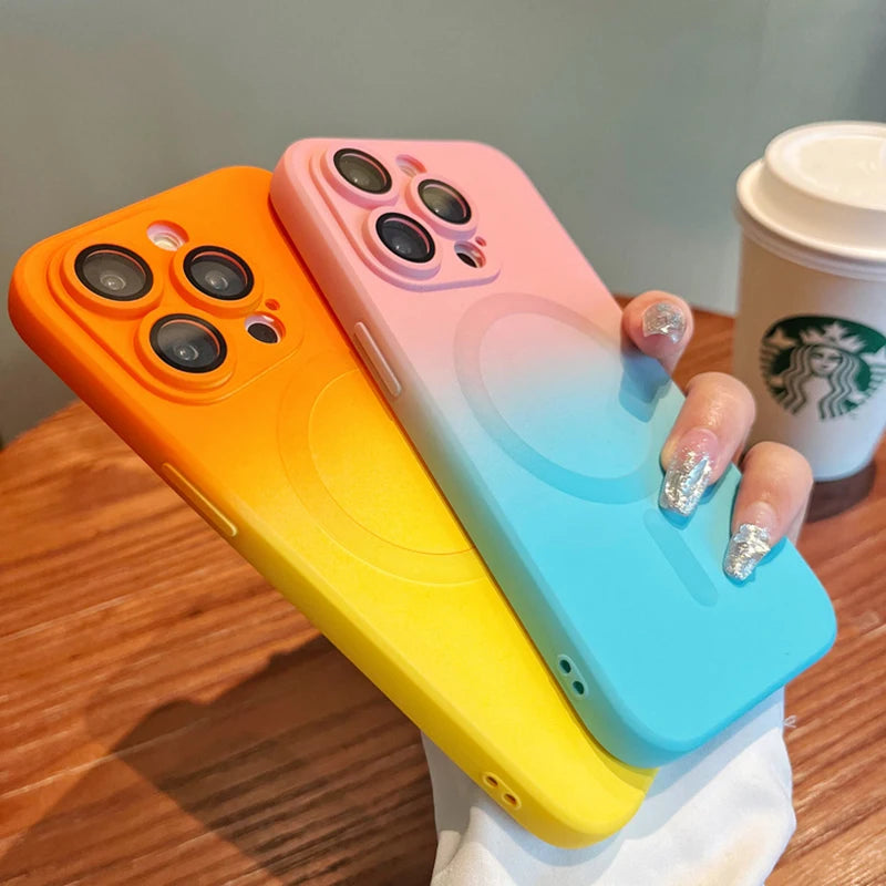 Silicone Multicolor  phone Case for iPhone