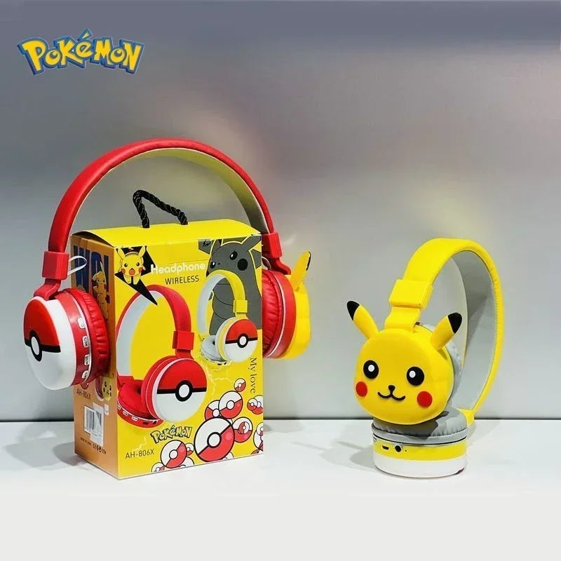 Anime Pokemon Pikachu Bluetooth Headphone Wireless