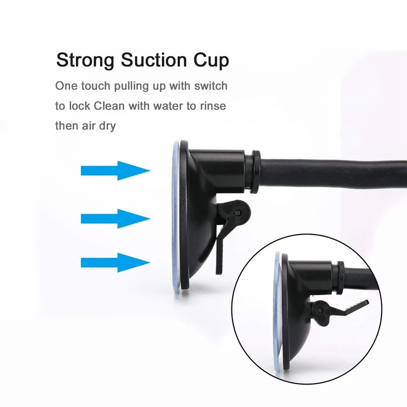 360 Rotate Sucker Car Phone Holder Flexible Mount Stand